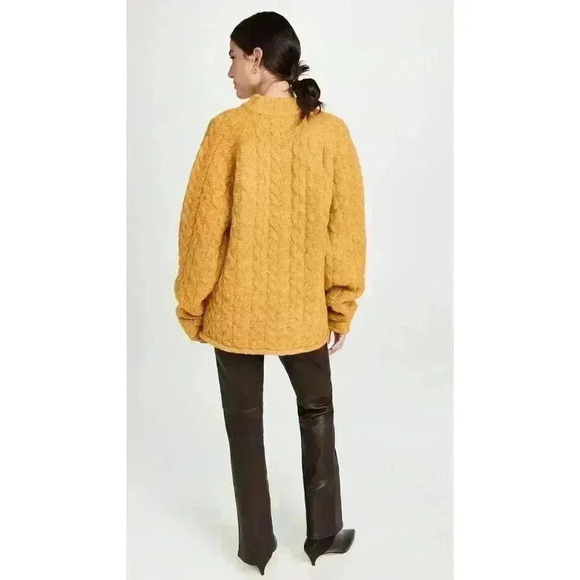 New STAUD Jeromine Sweater Sunflower Sz XS Retails $375 - Picture 3 of 7